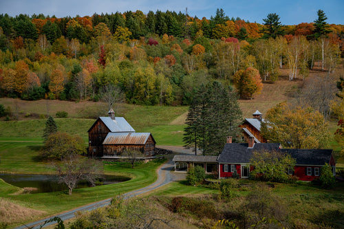 Sleepy Hollow in Autumn - Vermont Fall Foliage